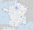 Carte INSEE de la rÃ©partition de la population franÃ§aise